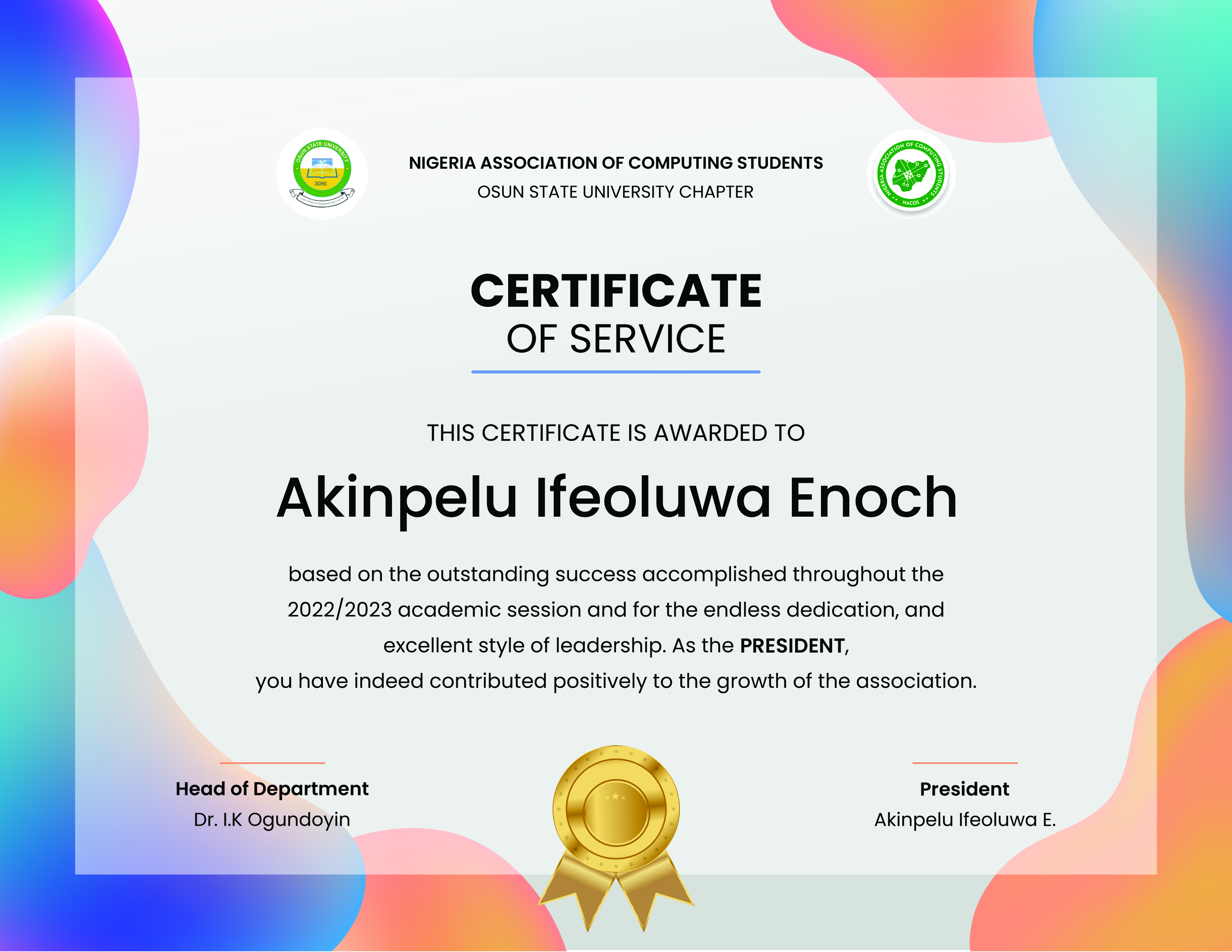 Award Recognition